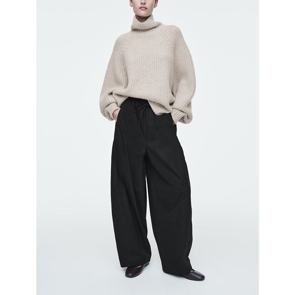 COS Black Wide-Leg Pants